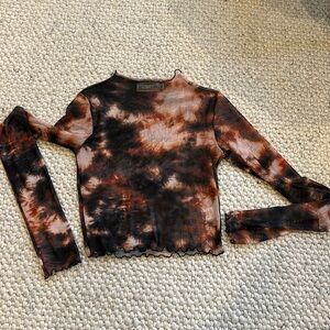 Resa cropped sheer top